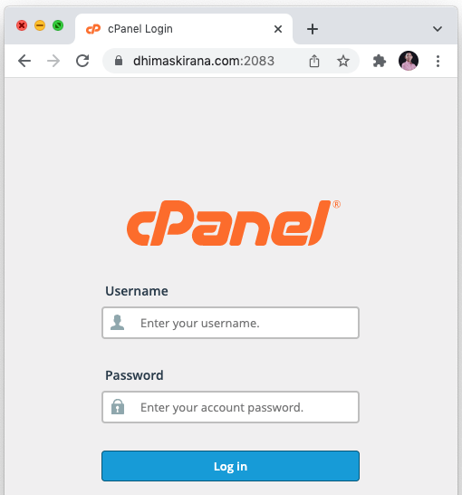 Login cPanel